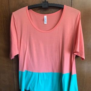 LuLaRoe Tri color Perfect T XL